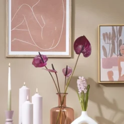 Mica Decorations Lot De 8 Bougies Longue Vert Clair -Bougeoirs Soldes Magasin lot de 8 bougies longue vert clair 1