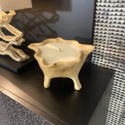 Now’s Home Bougies Maxi Bougie En Teck 30x18 -Bougeoirs Soldes Magasin maxi bougie en teck 30x18 4