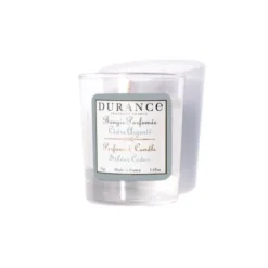 Durance Bougies Mini Bougie Parfumée Cèdre Argentée