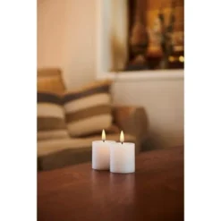 Sirius Mini Bougies 2x2 En Cire Naturelle Blanc -Bougeoirs Soldes Magasin mini bougies 2x2 en cire naturelle blanc 1