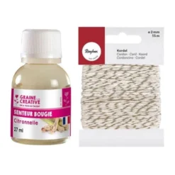 Youdoit Parfum Pour Bougies 27 Ml Senteur Citronnelle + Ficelle Dorée &