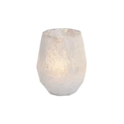 Sia Deco Bougeoirs Photophore Effet Neige H13cm