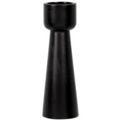 Maisons Du Monde Bougeoirs Photophore En Bois Et Métal Noir H18