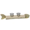 Sensei Maison Bougeoirs Photophore En Forme Poisson Naturel 46x7x9 Cm -Bougeoirs Soldes Magasin photophore en forme poisson naturel 46x7x9 cm