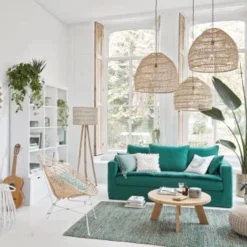 Maisons Du Monde Bougeoirs Photophore En Jacinthe D'eau Tressée Marron -Bougeoirs Soldes Magasin photophore en jacinthe d eau tressee marron 1000 7 9 220548 3