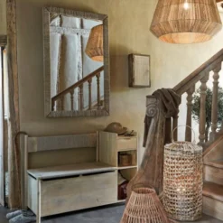 Maisons Du Monde Bougeoirs Photophore En Jacinthe D'eau Tressée Marron -Bougeoirs Soldes Magasin photophore en jacinthe d eau tressee marron 1000 7 9 220548 4