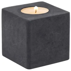 Sensei Maison Bougeoirs Photophore En Marbre Anthracite -Bougeoirs Soldes Magasin photophore en marbre anthracite 2