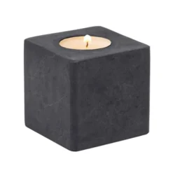 Sensei Maison Bougeoirs Photophore En Marbre Anthracite -Bougeoirs Soldes Magasin photophore en marbre anthracite 4