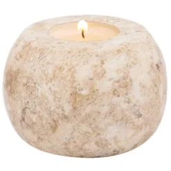 Sensei Maison Bougeoirs Photophore En Marbre Ficelle