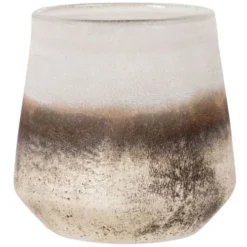 Maisons Du Monde Bougeoirs Photophore En Verre Argenté Dégradé