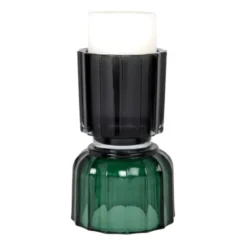 Maisons Du Monde Bougeoirs Photophore En Verre Noir Et Vert -Bougeoirs Soldes Magasin photophore en verre noir et vert 1000 5 15 227278 6