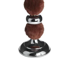 Beliani Bougeoirs Photophore Fourrure Marron H38cm -Bougeoirs Soldes Magasin photophore fourrure marron h38cm 3