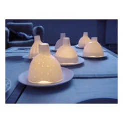 Tsé & Tsé Associées Bougeoirs Photophore Igloo De Nuit Criblé Porcelaine -Bougeoirs Soldes Magasin photophore igloo de nuit crible porcelaine 3