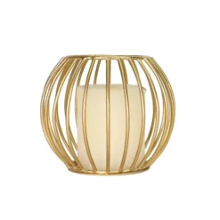 Sensei Maison Bougeoirs Photophore Métal Rond 13x11 Cm