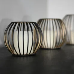 Sensei Maison Bougeoirs Photophore Métal Rond 18x17 Cm -Bougeoirs Soldes Magasin photophore metal rond 18x17 cm 4