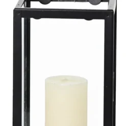 Sensei Maison Bougeoirs Photophore Métal Socle En Bois 11x20 Cm -Bougeoirs Soldes Magasin photophore metal socle en bois 11x20 cm 8