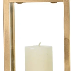 Sensei Maison Bougeoirs Photophore Métal Socle En Bois 22x40 Cm -Bougeoirs Soldes Magasin photophore metal socle en bois 22x40 cm 8