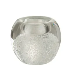 LANADECO Bougeoirs Photophore Presse-papier En Verre Transparent