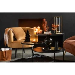 LANADECO Bougeoirs Photophore Rectangulaire Haut Métal/verre Or H55cm -Bougeoirs Soldes Magasin photophore rectangulaire haut metal verre or h55cm 4