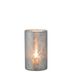 LANADECO Bougeoirs Photophore Rond Verre H26cm -Bougeoirs Soldes Magasin photophore rond verre h26cm 1