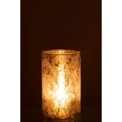 LANADECO Bougeoirs Photophore Rond Verre H26cm -Bougeoirs Soldes Magasin photophore rond verre h26cm 2