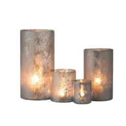 LANADECO Bougeoirs Photophore Rond Verre H35cm -Bougeoirs Soldes Magasin photophore rond verre h35cm 4