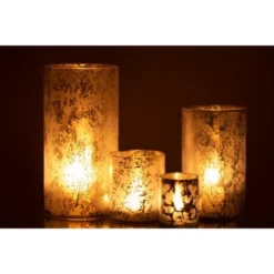 LANADECO Bougeoirs Photophore Rond Verre H35cm -Bougeoirs Soldes Magasin photophore rond verre h35cm 5