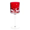 Maisons Du Monde Décorations à Poser De Noël Photophore Sur Pied En Verre Rouge -Bougeoirs Soldes Magasin photophore sur pied en verre rouge 1000 15 35 136032 1