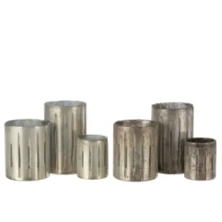 LANADECO Bougeoirs Photophore Verre Bleu H20cm - Lot De 2 -Bougeoirs Soldes Magasin photophore verre bleu h20cm lot de 2 3