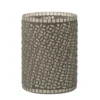 LANADECO Bougeoirs Photophore Verre Gris H17cm -Bougeoirs Soldes Magasin photophore verre gris h17cm