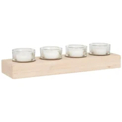 Maisons Du Monde Bougeoirs Photophores X4 En Bois Et Verre -Bougeoirs Soldes Magasin photophores x4 en bois et verre 1000 0 16 226746 2