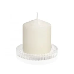 Wadiga Bougeoirs Plateau Bougie Rond En Verre Taillé D10cm -Bougeoirs Soldes Magasin plateau bougie rond en verre taille d10cm 2