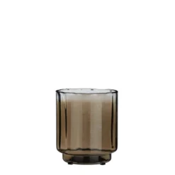Mica Decorations Bougeoirs Porte-bougie En Verre Marron D15