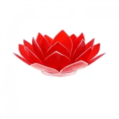 Mani Bhadra Bougeoirs Porte Bougie Fleur De Lotus Violet Et Argent -Bougeoirs Soldes Magasin porte bougie fleur de lotus rouge et argent