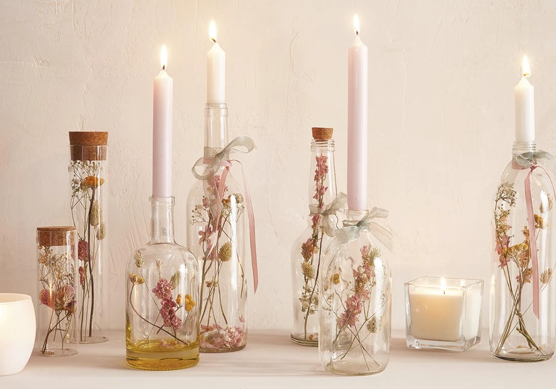 Bougeoirs Soldes Magasin 2 Bougeoirs Soldes Magasin -Bougeoirs Soldes Magasin DIY express fabriquer un bougeoir en fleurs sechees